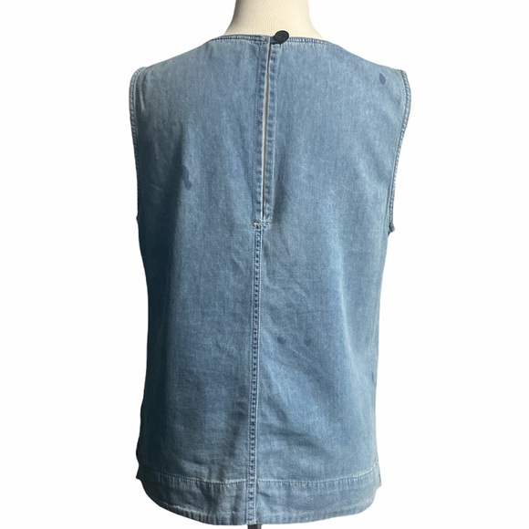 Calvin Klein sleeveless blue jean blouse 🧩 - Picture 7 of 10